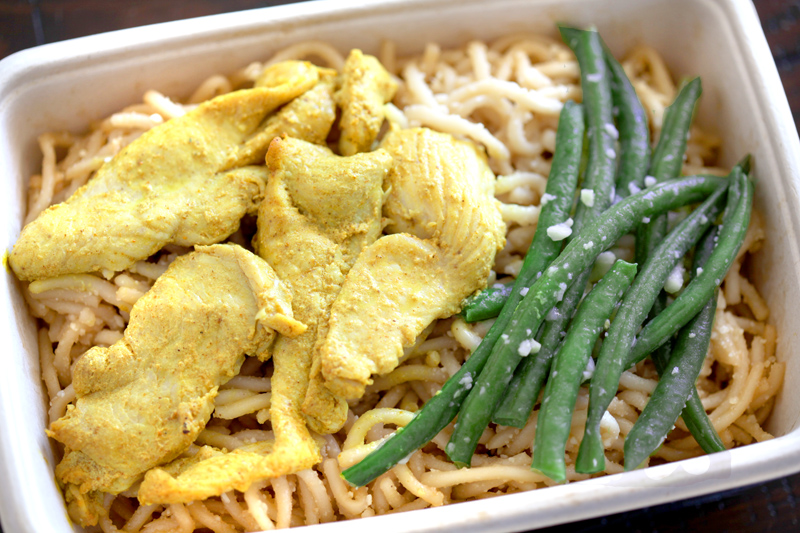 Thai Garlic Noodles and Satay Chicken